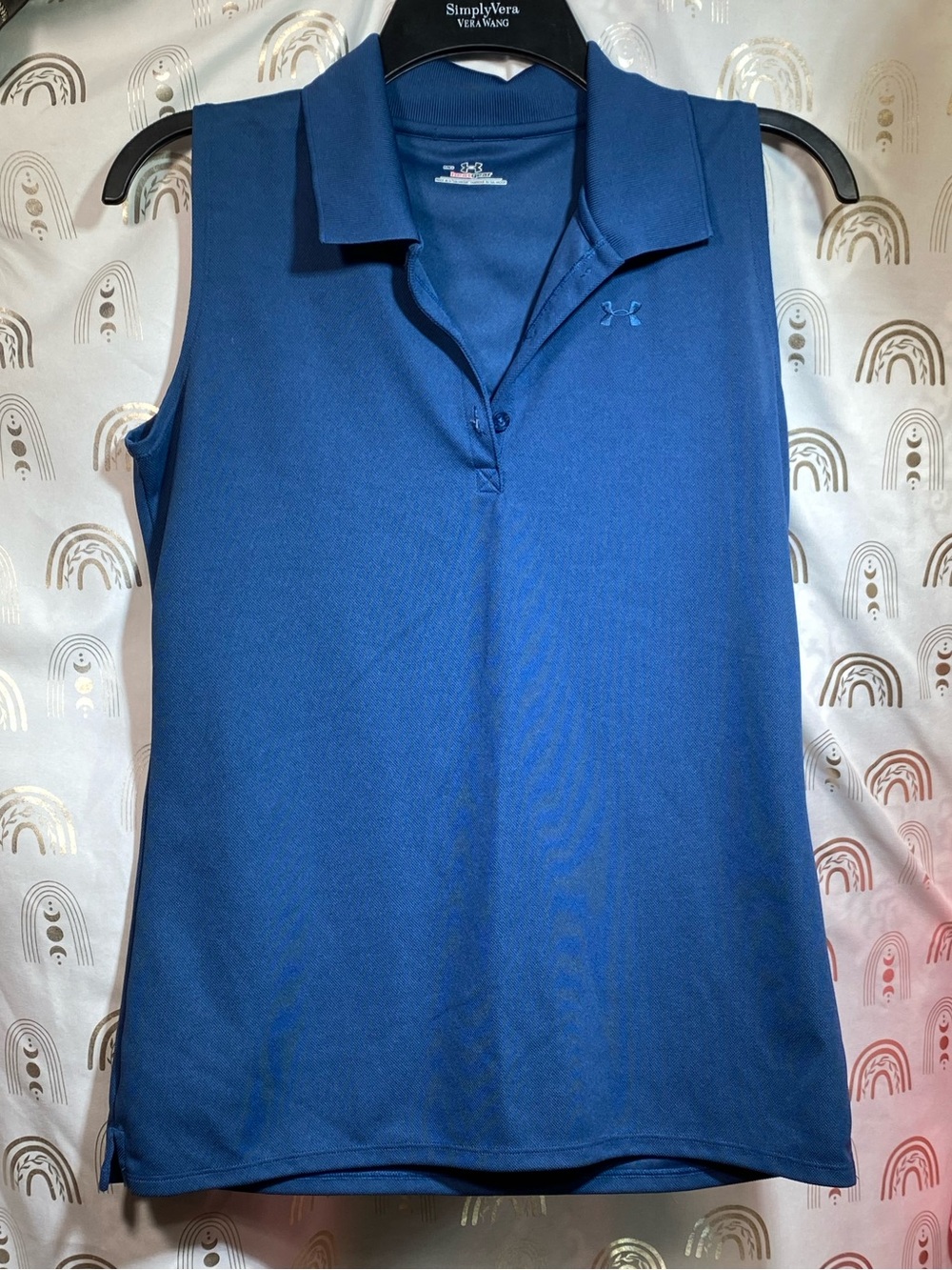 Under Armour Women's Sleeveless Polo Tank - Royal Blue